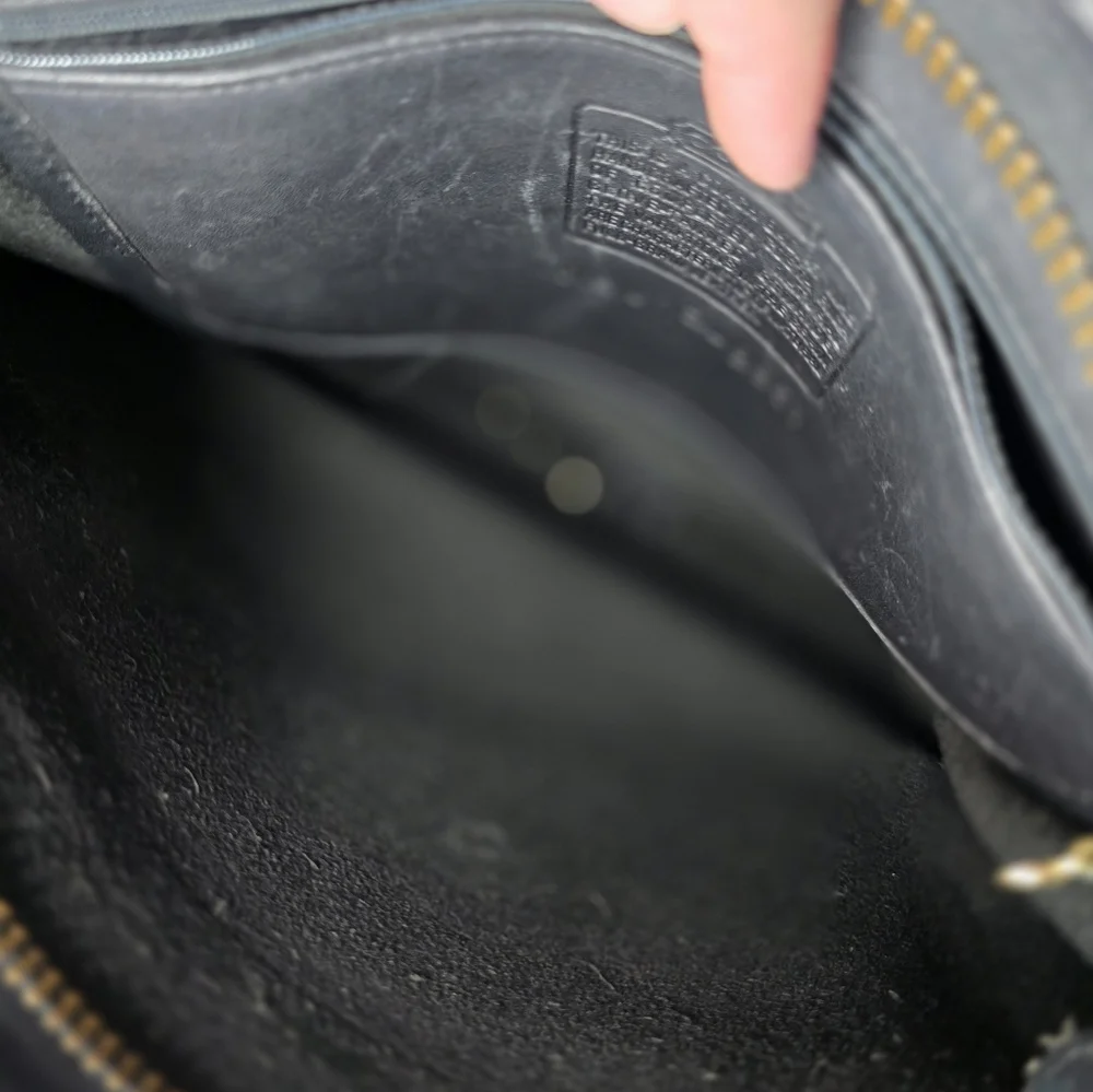 Coach Vintage Patricia Legacy‎ Black Leather Crossbody Purse